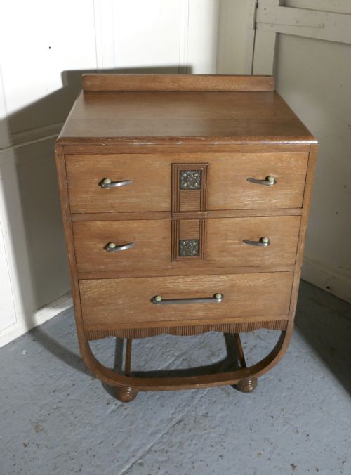 fig 4. Art Deco Limed Oak Bedroom Suite by Heals