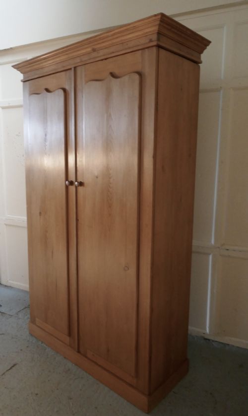 fig 1. An Early Victorian Stripped Pine Wardrobe