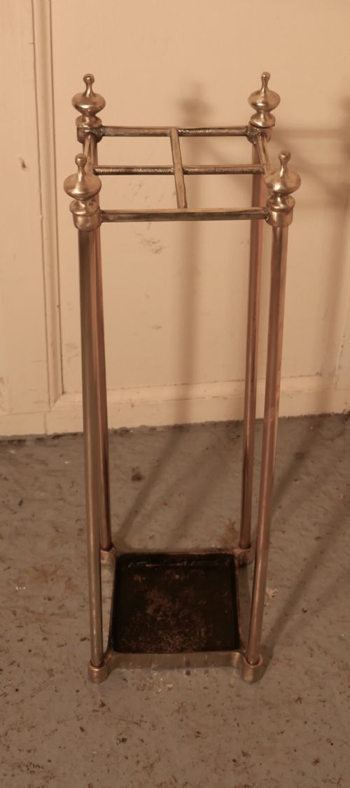 A Victorian Brass and Cast Iron Walking Stick Stand or Umbrella Stand