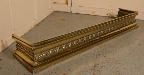 fig 3. Large Heavy Victorian Brass Fender