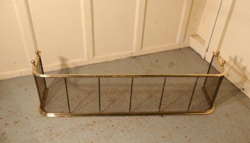 fig 2. A Victorian Brass and Iron Fender or Fireguard