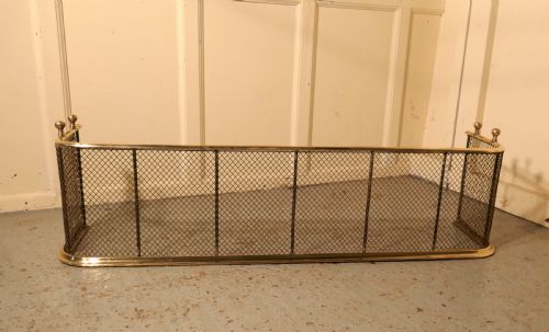 fig 3. A Victorian Brass and Iron Fender or Fireguard