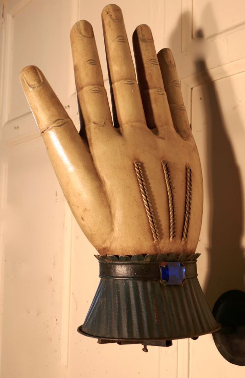 fig 2. Large French Toleware Glove Maker’s Shop Trade Sign