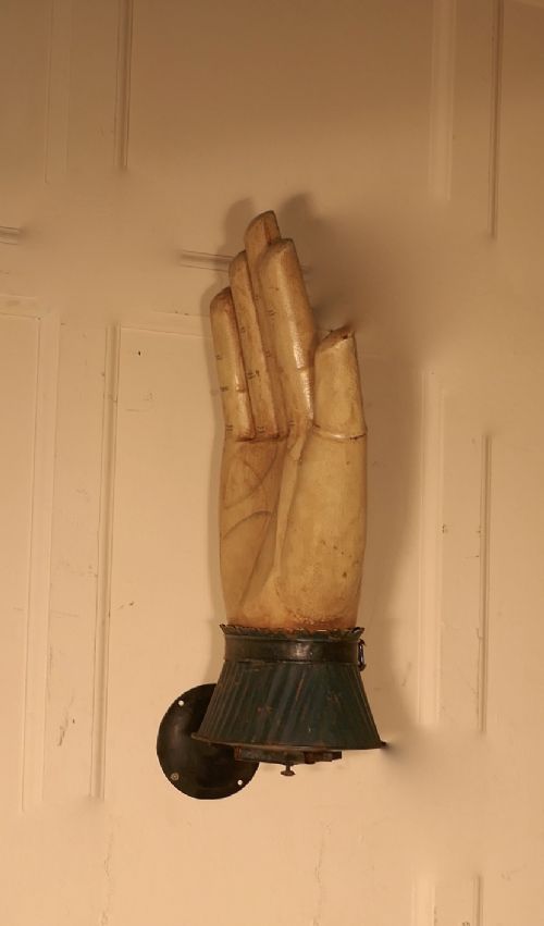 fig 4. Large French Toleware Glove Maker’s Shop Trade Sign