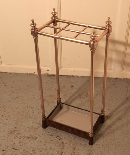fig 3. Victorian Brass and Cast Iron Walking Stick Stand or Umbrella Stand