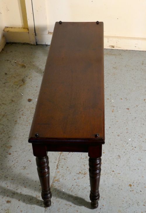 fig 1. A Superb Quality Long Mahogany Window Seat, Hall Bench