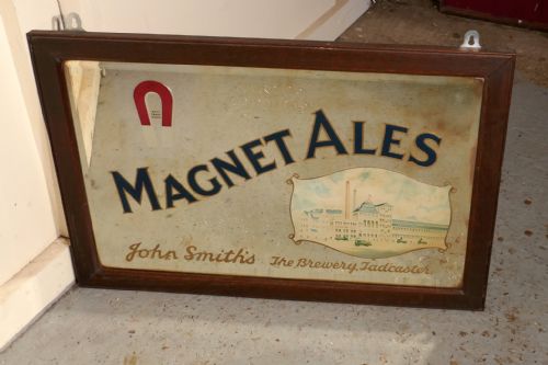 A Large John Smith’s Advertising Mirror, Pub Mirror for Magnet Ales