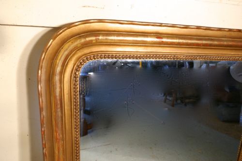 fig 1. French 19th Century Louis Philippe Gold Mirror