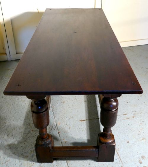 fig 3. Arts and Crafts Gothic Carved Oak Table