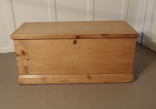 fig 1. Victorian Pine Blanket Box,