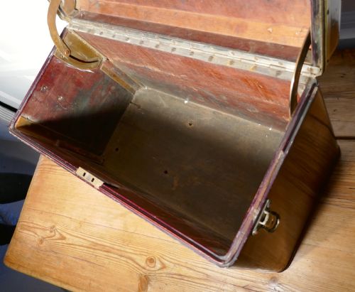 fig 5. Louis Vuitton Mahogany Automobile Running Board Tool Box for a Vintage Car