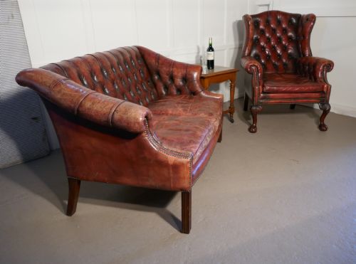 fig 2. Gentleman’s Wing Back Leather Library Chair