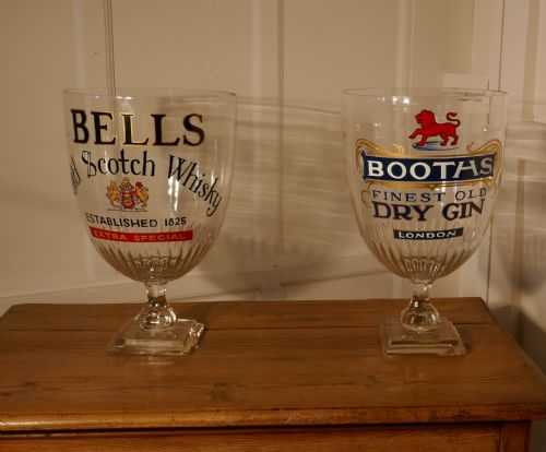 fig 3. Huge Bar Chalice, Victorian Advertising Booths Gin