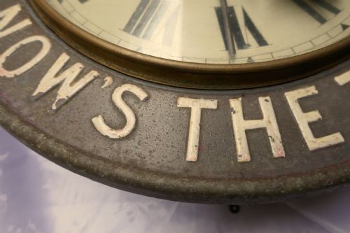 fig 1. Very Rare Original Mikmaid Milk Advertising Clock, from 1890 by the A.S.C.M Co