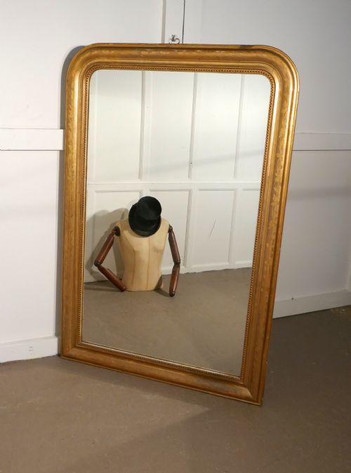 French 19th Century Louis Philippe Gold Mirror