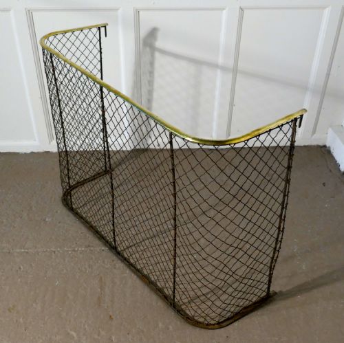 fig 1. A Victorian Nursery Fire Guard, Brass Fender