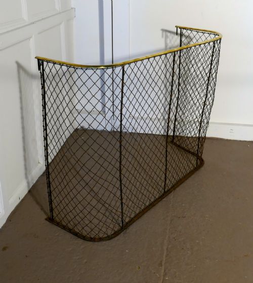 fig 3. A Victorian Nursery Fire Guard, Brass Fender