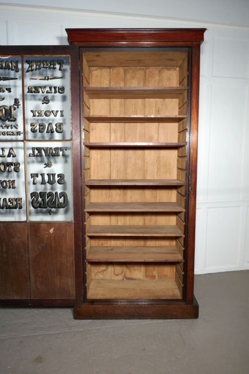 fig 1. A Victorian Mahogany Advertising Shop Display Cupboard