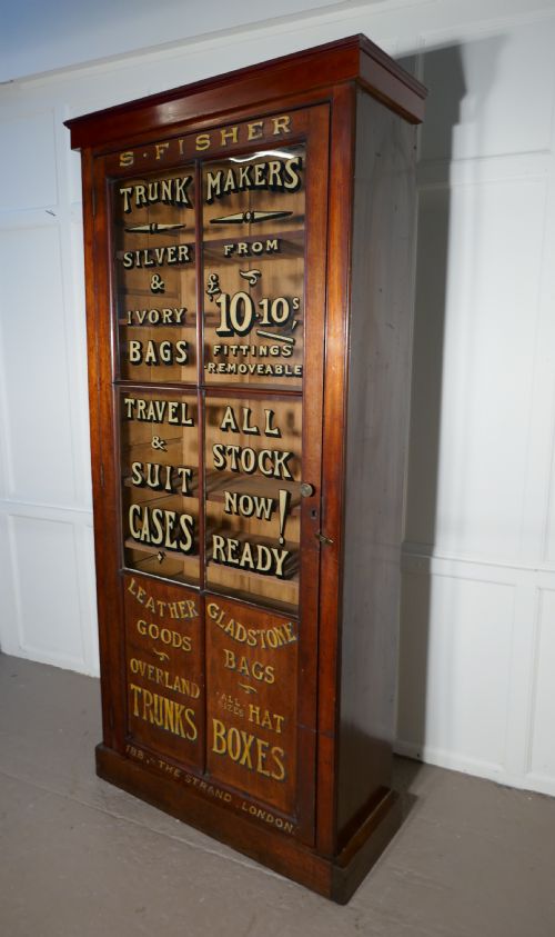 fig 2. A Victorian Mahogany Advertising Shop Display Cupboard