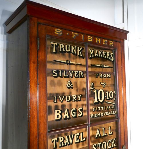 fig 3. A Victorian Mahogany Advertising Shop Display Cupboard