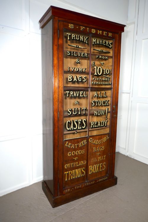 fig 4. A Victorian Mahogany Advertising Shop Display Cupboard