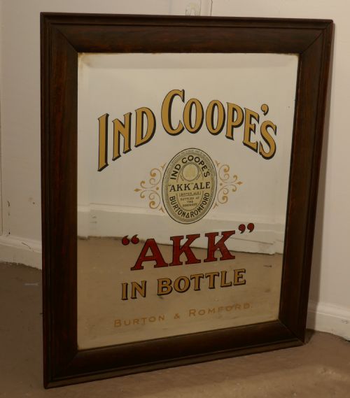 fig 1. Advertising Mirror, Pub Mirror for Ind Coope AKK