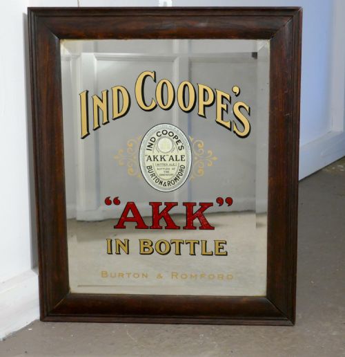 fig 2. Advertising Mirror, Pub Mirror for Ind Coope AKK
