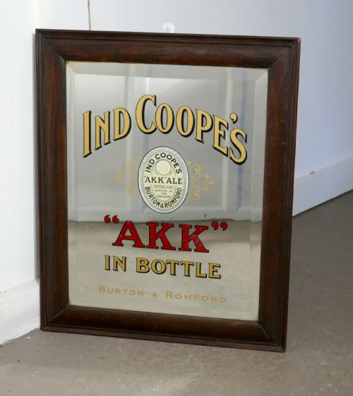 fig 3. Advertising Mirror, Pub Mirror for Ind Coope AKK