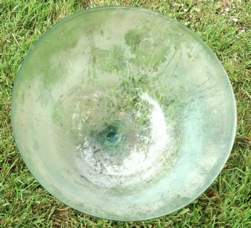 fig 3. 19th Century French Hand Made Glass Melon Cloche, cloche à melon ancienne
