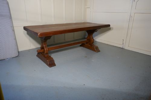 fig 4. A Large French Oak Farmhouse Table, Table Monastère
