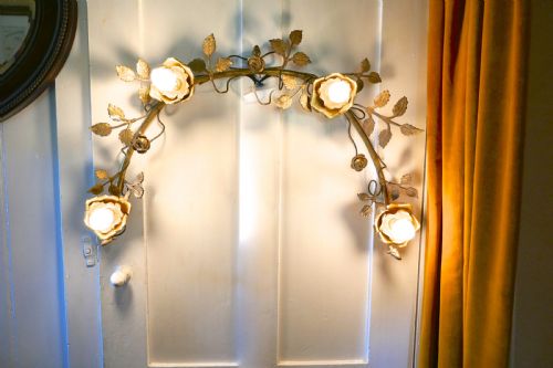 fig 2. Decorative Brass Half Moon Brass Wall Light