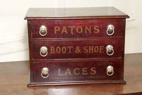 Paton’s Boot and Shoe Lace Cabinet, Johnstone Mills Scotland