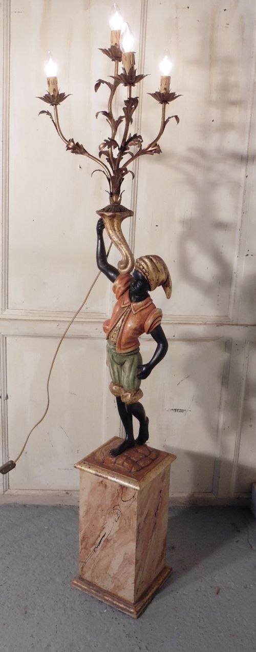 fig 2. A Magnificent Venetian Blackamoor Candelabra