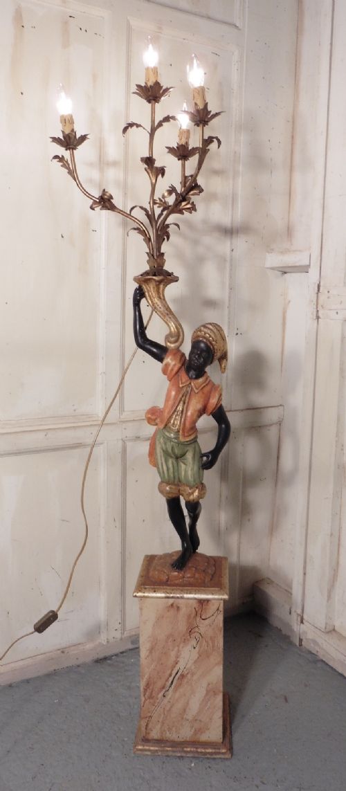 fig 3. A Magnificent Venetian Blackamoor Candelabra