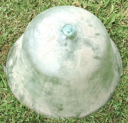 fig 2. 19th Century French Hand Made Glass Melon Cloche, cloche à melon ancienne