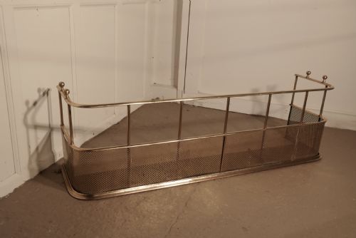 fig 1. A Large Victorian Brass Club Fender