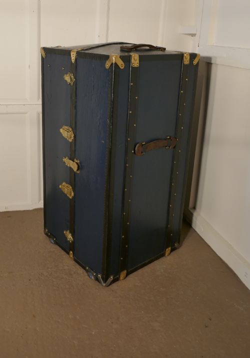 Fitted Steamer Trunk or Cabin Wardrobe, Portmanteau by Lg Paris