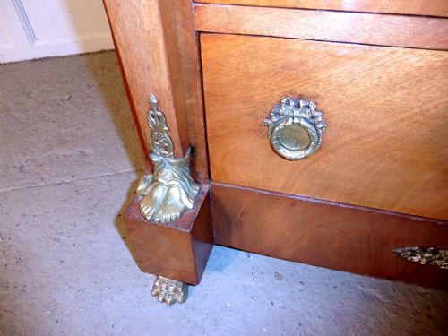 fig 3. A Tall French Art Deco Walnut Chest of Drawers in the Neo Classical Style
