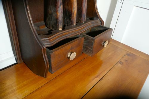 fig 4. 19th Century French Oak Hunting Lodge Shot Gun Rack