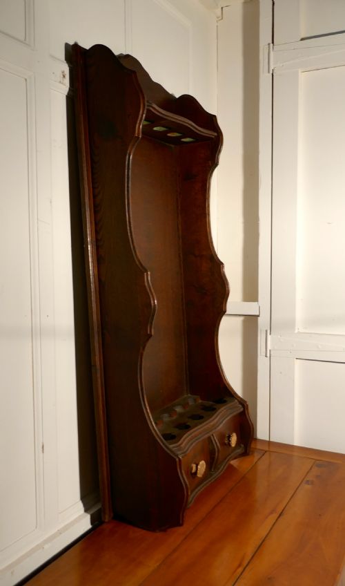 fig 5. 19th Century French Oak Hunting Lodge Shot Gun Rack
