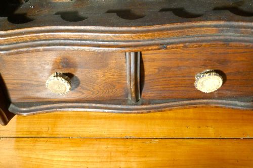 fig 6. 19th Century French Oak Hunting Lodge Shot Gun Rack