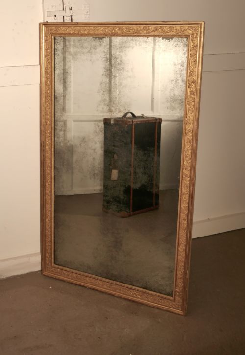 fig 3. Large Heavy French Gold Shabby Wall Mirror
