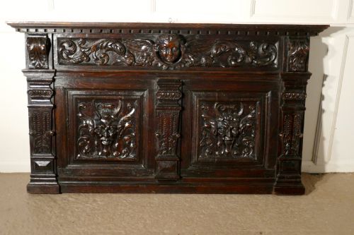 A Superbly Carved Early 19th Century French Oak Panel