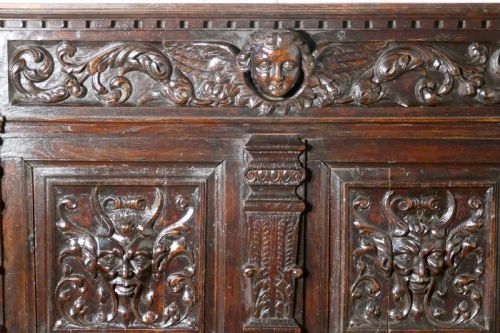fig 1. A Superbly Carved Early 19th Century French Oak Panel