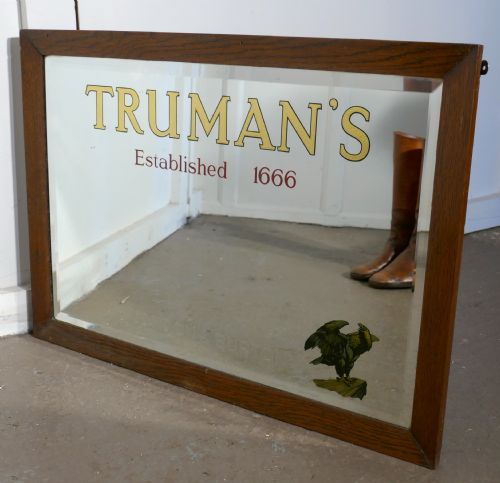 A Truman’s Beer Advertising Mirror, Pub Mirror for Truman’s