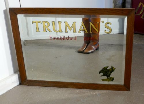 fig 1. A TRUMAN’S Beer Advertising Mirror, Pub Mirror for Truman’s