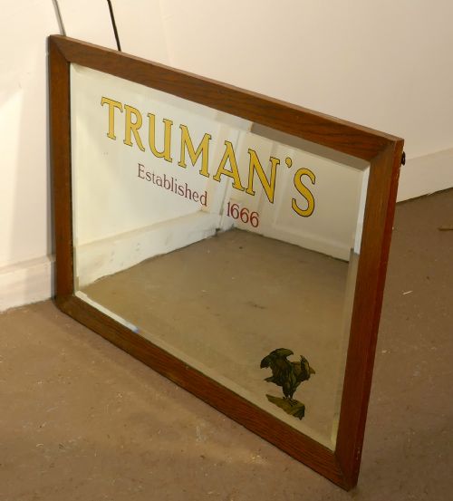 fig 4. A TRUMAN’S Beer Advertising Mirror, Pub Mirror for Truman’s