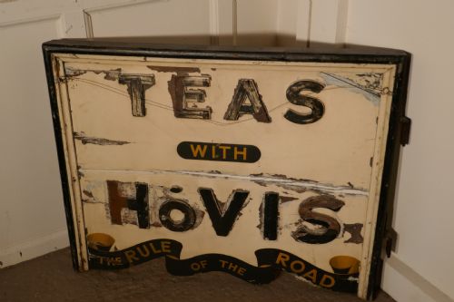 fig 3. 3 Dimensional Double Sided Wooden Hovis Tea Shop Sign
