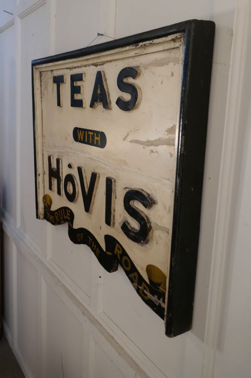 fig 4. 3 Dimensional Double Sided Wooden Hovis Tea Shop Sign