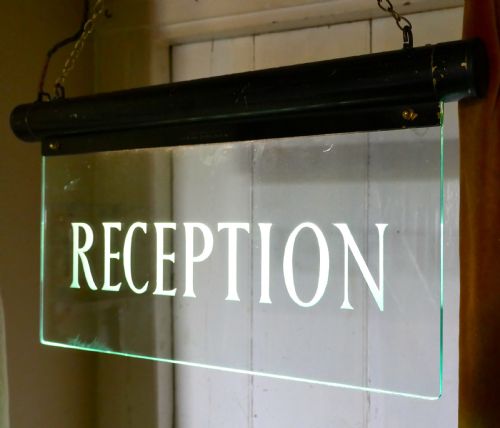fig 2. Art Deco Illuminated Hotel Reception Sign
